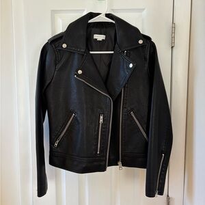Top Shop Black Vegan Leather Jacket